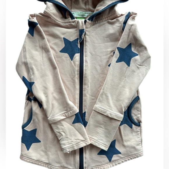 Peek A Boo Beans Girls Pink Zip Star Hoodie Size 7 - Picture 2 of 5